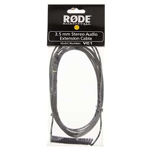 Rode VC1 Mini-Jack/3.5mm Stereo Extension Cable, 10 Feet