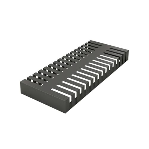 Metal Tile Display Rack,Large Capacity Glass Templates Organizer Shelf for Display Bulk,Floor Tile Display Stand, Building Material Display Shelf,Slotted Flooring Display Shelf(Black,80x38x2.1cm)