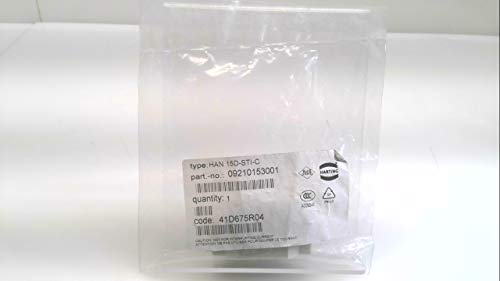 HARTING 0921 015 3001 Heavy-Duty HAN Series, Cable Mount, Plug, Crimp, 15 Position, Rectangular HAN Insert