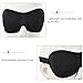 Ipetboom Eye Mask Sleep 3D Sleep Mask Contoured Cup Night Blindfold Light Blocking Out Eye Cover Molded Eye Shade with Adjustable Strap for Women Men Travel Nap Meditation Eye Mask Travel