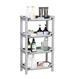 Imperméable et réglable en hauteur : l'étagère de douche en plastique ne rouille pas et ne fait pas de marques dans un environnement humide, les étagères ont des trous pour le drainage pour empêcher l'eau de s'accumuler sur les plateaux. Personnalisez votre espace de rangement avec une configuration polyvalente à 2, 3 ou 4 niveaux en fonction de votre zone d'installation et de vos besoins spécifiques. Vous pouvez régler le nombre d'étagères que vous souhaitez.