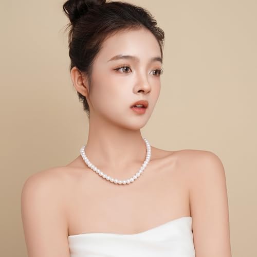 Freshwater Cultured Pearl Necklace for Women Includes Stunning 20 inch Pearl Necklace and Luxury Gift Box Jewelry for Women2