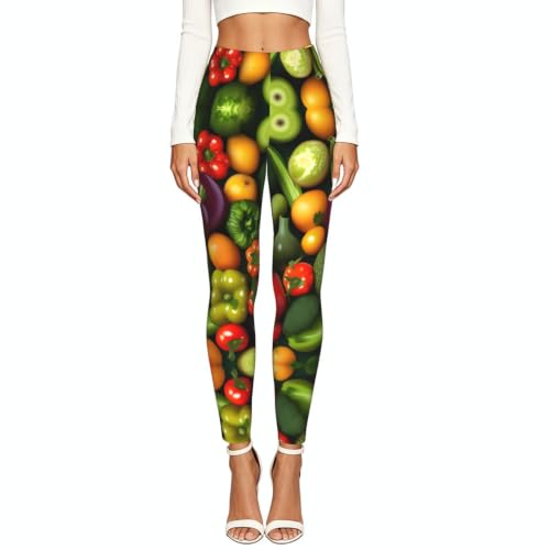Leggings de compresión suave ropa de gimnasio mujer con estampado vegetal 2