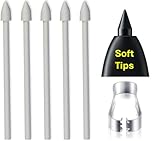 5 PCS Soft Tips OEM Tab S10 FE Pen Tips Replacement for Samsung Galaxy Tab S10 FE/S10 FE+/S10/S10+ Plus/S10 Ultra Tablet Tab S10 Stylus S Pen Replacement Tips/Nibs+Tweezers (5*Soft Tips-White)