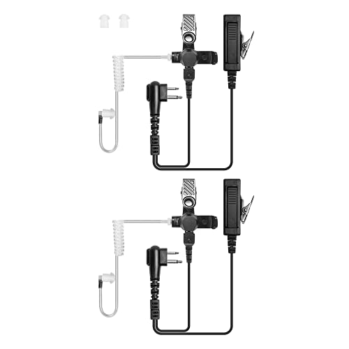 2Packs Walkie Talkie Earpiece with Mic Compatible with Motorola CP200D CP200 GP2000 CP040 XU1100 PRO1150 CLS1410 CLS1110 CLS1413 CLS1450 Radios