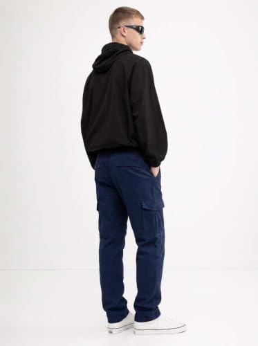 Image of Lymio Men Cargo | Cotton Cargo Pants for Men | Regular Fit High Rise Solid Pants (117-120)