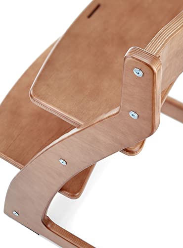 Fornel Walnut Adjustable Wooden High Chair Baby Highchair Solution For Babies And Toddlers Dining Highchair #TOP2