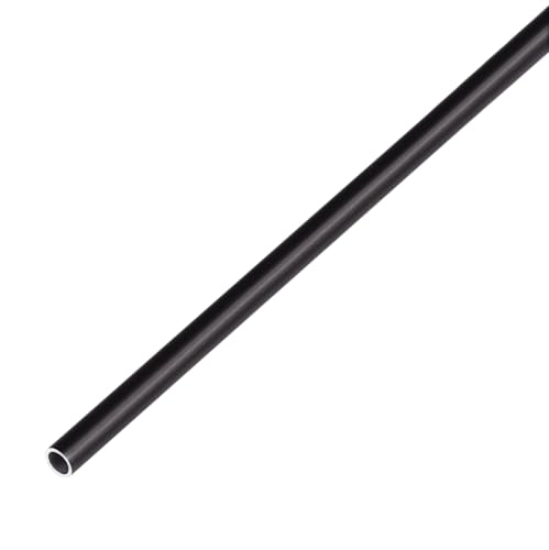 Alberts 472931 Tube rond - ALU - anodisé noir - Ø8-1000 x 1 mm