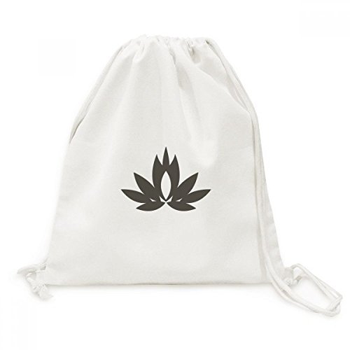 Sac de voyage en toile bouddhisme lotus avec fermeture à cordon fluide pour un rangement facile