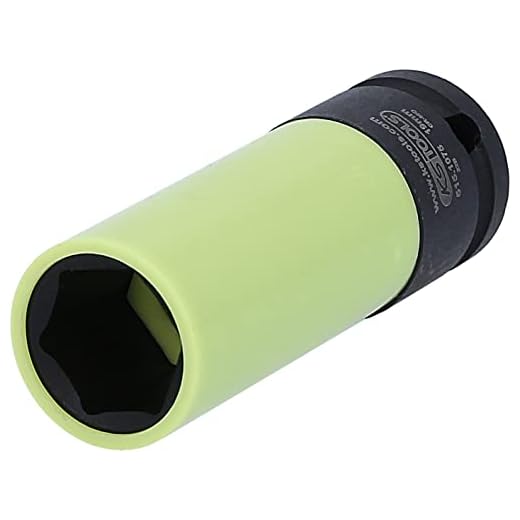 KS Tools 515.1075 1/2" Alu-Felgen Kraft-Stecknuss robust, lang, 19mm