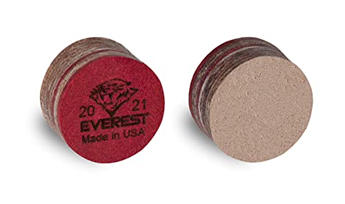 Tiger Everest Laminated Pool Billiard Cue Tip - 1 Pc - 14 Mm #TOP4