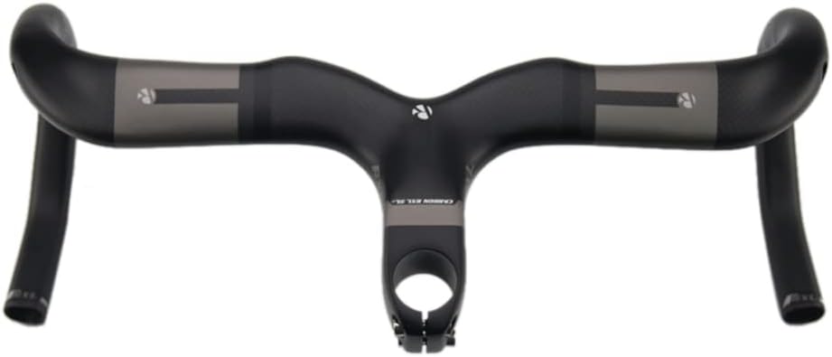 38cm handlebar carbon handlebars road bike handlebar stem diameter 28.6mm road aero drop handle bar for road bike integrated handlebar cable routing 380 * 100mm 3K Matte