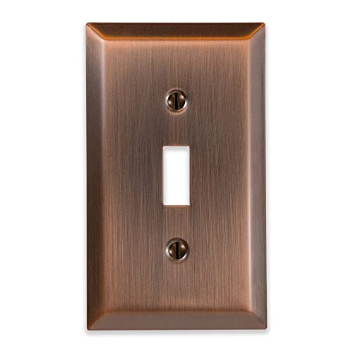 Image of Amerelle Century Single Toggle Steel Wallplate in Antique Copper