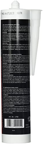 FIREFIX 1790 Kamin- und Ofendicht (Kartusche) 310 ml, hitzebeständig bis 1.000 °C