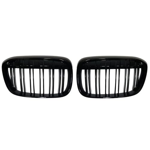 Parrilla de riñón para BMW X1 F48 2016-2019 en parachoques negro brillante