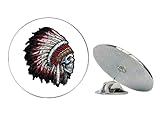 NYC Jewelers Native American Headdress Skull Metal 0.75