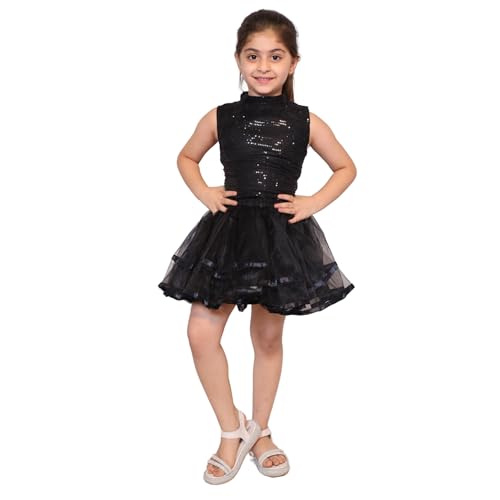 Image of Kaku Fancy Dresses Western Dance Top for Kids Halter Neck Top For Annual Function (ONLY TOP) - Skirt not included