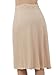 Vassarette Women's Adjustable Waist Half Slip 11073, Vass Latte-18 inch, Small
