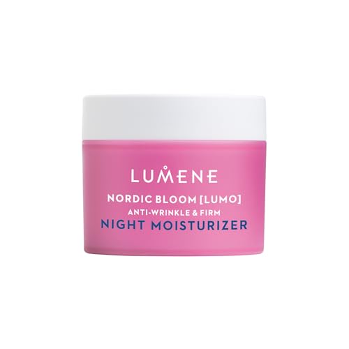 Lisse et raffermit la peau grâce au complexe pré-rétinol LUMENE Nordic Bloom nuit