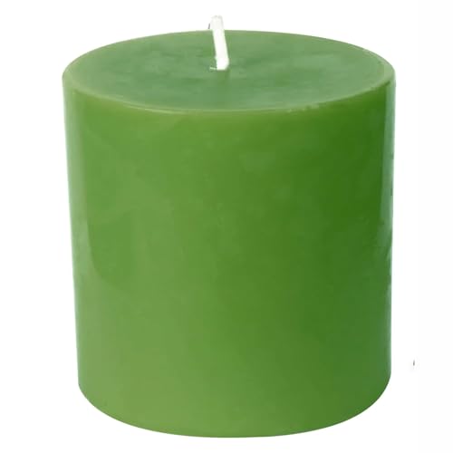 Image of Pure Source India Scented Pillar Candle (3X3 INCH) Decorative Candle for Living Room, Diwali Decor, Gifting, Spa & Meditation (Lemongrass)