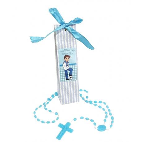 ROSARIO Y CAJITA COMUNION EVENTO CONFIRMACION LOTE 25 unidades Recuerdos. Regalos Originales. Papelería.Detalles de Bodas, mi primera Comuniones, Bautizos, Cumpleaños.
