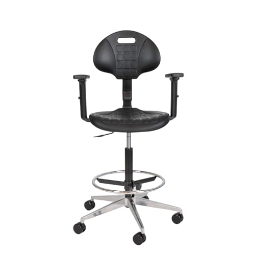 Topsit IND010102+AL Arbeitsstuhl aus Polyurethan, Bürohocker mit...