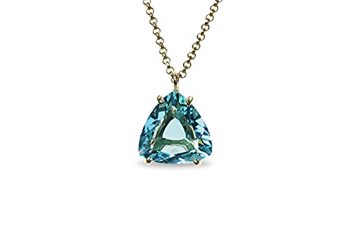 Collier Topaze Bleue en argent 925 fait main pour un style unique - 6
