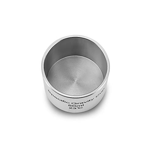 Copa de gravedad específica CGOLDENWALL 100 ml acero miniatura 6