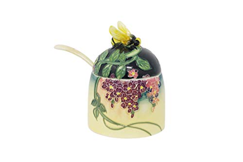 Old Tupton Ware - Tarro de mermelada para mermelada (1357), diseño de glicinas