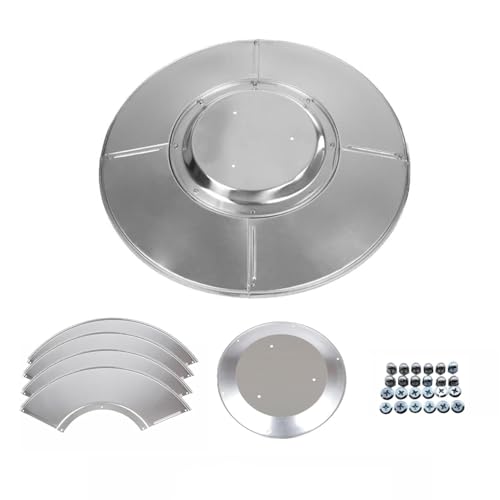 Fire Sense 61956 Patio Heater Parts Flector Shield Outdoor Replacement Part Premium Weatherproof Aluminum & Dust Proof Extended Heat Range Large 32 Round Patio Heater Reflector