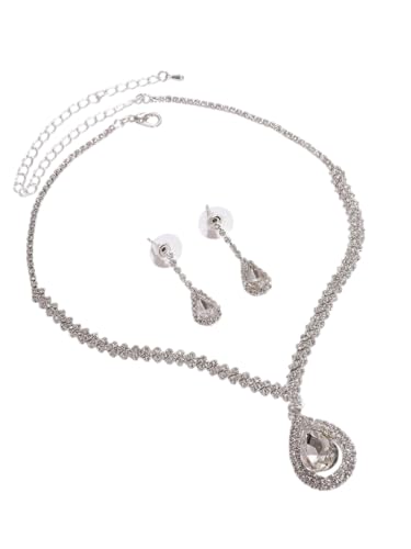 Juego de joyas bañadas en plata DMZ-2849 para eventos exclusivos y estilo urbano S