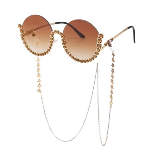 Óculos de sol redondos vintage com diamantes, óculos de sol femininos de luxo, ovais, de cristal, retrô, da moda, com strass, UV400, 3, tamanho único