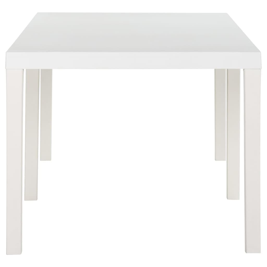 vidaXL Tavolo da giardino 220 x 90 x 72 cm PP Bianco