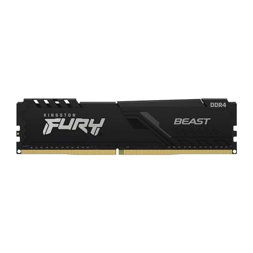 MEMÓRIA KINGSTON FURY BEAST DIMM DDR4 8GB 3200 MHZ KF432C16BB/8 1,35V 1Rx* 288 pinos Desktop Gamer