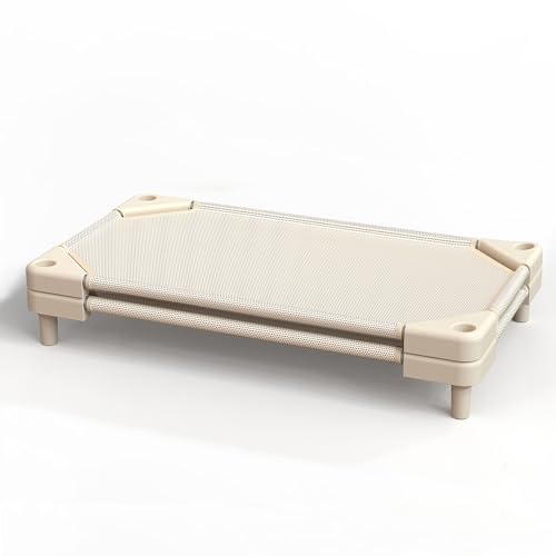 NOUJULOUN Daycare cots Stackable Preschool Cot for Kids (Light Beige 2Pack)