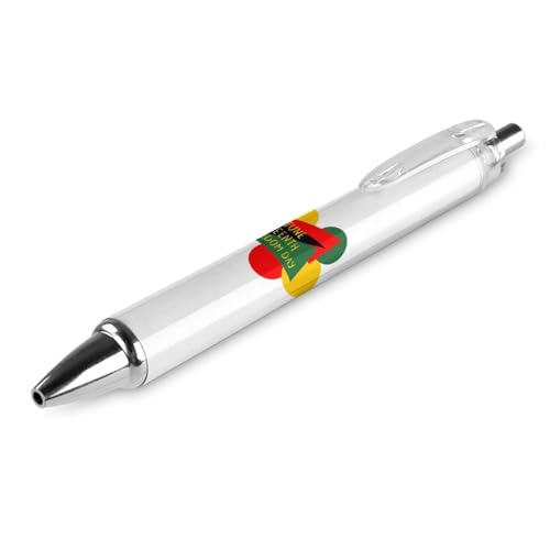 Stylos Juneteenth 1865 à pointe fine 0.5 mm encre noire rétractable pour l'écriture