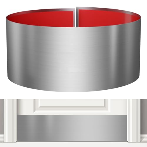 Skelang Stainless Steel Door Kick Plate, Door Push Plate 20 x 86 Cm, Self Adhesive Kickplate Used for 92 Cm Door (Brushed Silver)