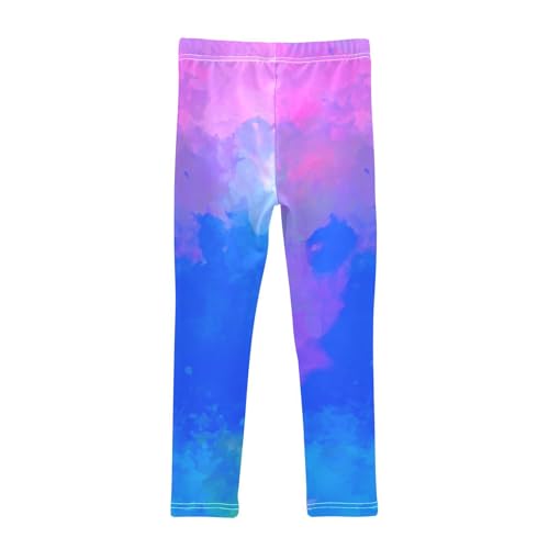 GuoChe Digital Strokes Paint Abstract Little Girls Shorts Cotton Cartwheel Shorts Swimsuit Under Dress2