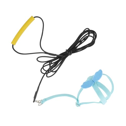 Toddmomy 1Pc Adjustable Bird Harness for Outdoor Flying Lightweight Parrot Leash with Bright Colors for Cockatoos and Cockatiels for Safe Bird Activities and Training