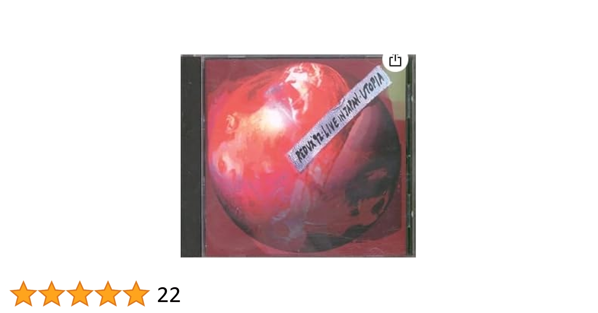 その他 Redux 92: Live in Japan [DVD] Redux 92: Live In Japan (＋DVD) : Utopia (Rock) | HMV&BOOKS