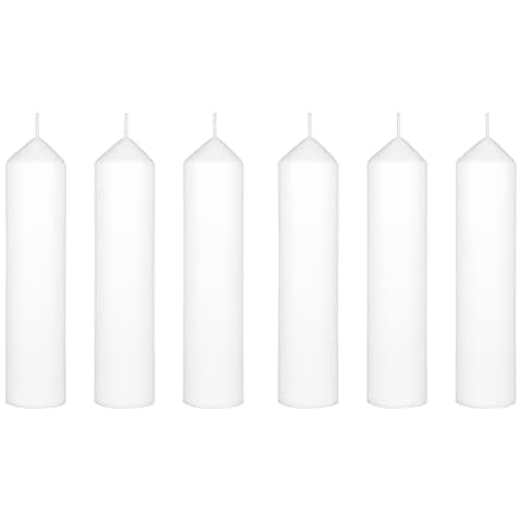 Mega Candles Unscented Dome Top Pillar Candles Cover