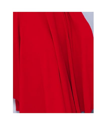 Image of SOMTHRON Women's Casual 3 /4 Sleeve Long Maxi Dress A-Line Flared Solid Wrap Tie Waist Swing Dresses