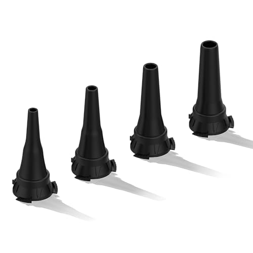 Image of OTICA Reusable Diagnostic Otoscope Specula 2.5mm, 3mm, 4mm, 5mm Compatible WIth Wellch Allen Otoscopes Ear Specula Total 4 Units