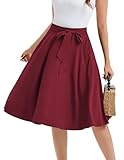 1950s vintage circle skirt Conseil：Associez cette jupe simple et classique à un t-shirt basique ou une camisole, avec une veste légère pour un look comfortable.