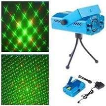 Image of RSC Mini Laser Projector Stage Lighting Sound Activated Laser Light for Party, DJ and Home Decoration Black /Blue (Pack of 1)