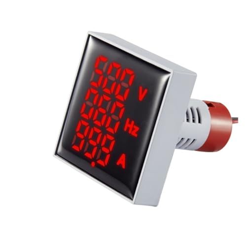 Compteur de tension 3 en 1 LED blanc pour surveiller fréquence et courant AC