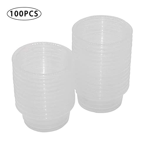 fregthf 100 Reptiel Transparante Ronde Dozenreptiel Feeder Kommen Gecko Transparante Feeder Kommen Reptielen Voeding… - Afbeelding 5