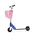 Kids Scooter Basket with Front Handlebar Accessories - 1 Pair Streamers and Bike Bell for Girls and Boys, Pink