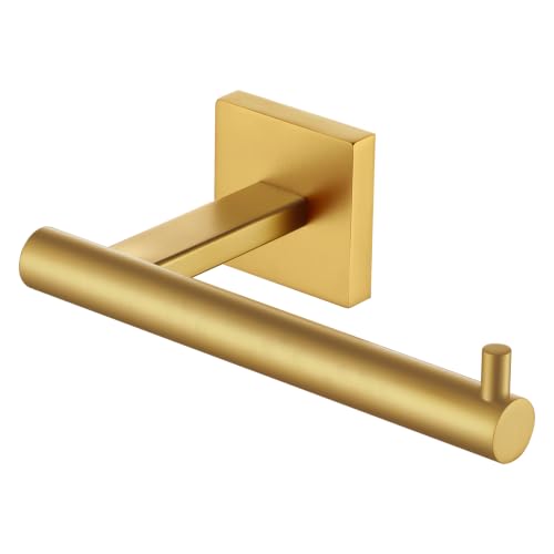 Image of KOKOSIRI Toilet Paper Holder Tissue Paper Dispenser for Bathroom Toilet Roll Holder Brushed Gold Stainless Steel B2005BG