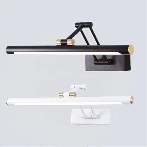 Aplique de pared LED de 55cm blanco para iluminar tu espejo de baño con luz cálida 7